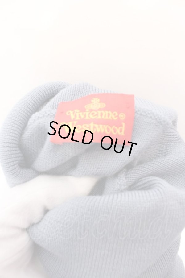 画像6: ヴィヴィアンウエストウッド 中古 / カラーオーブ刺繍タートルネックベスト  ブルー  O-25-03-09-024-to-YM-OS (6)