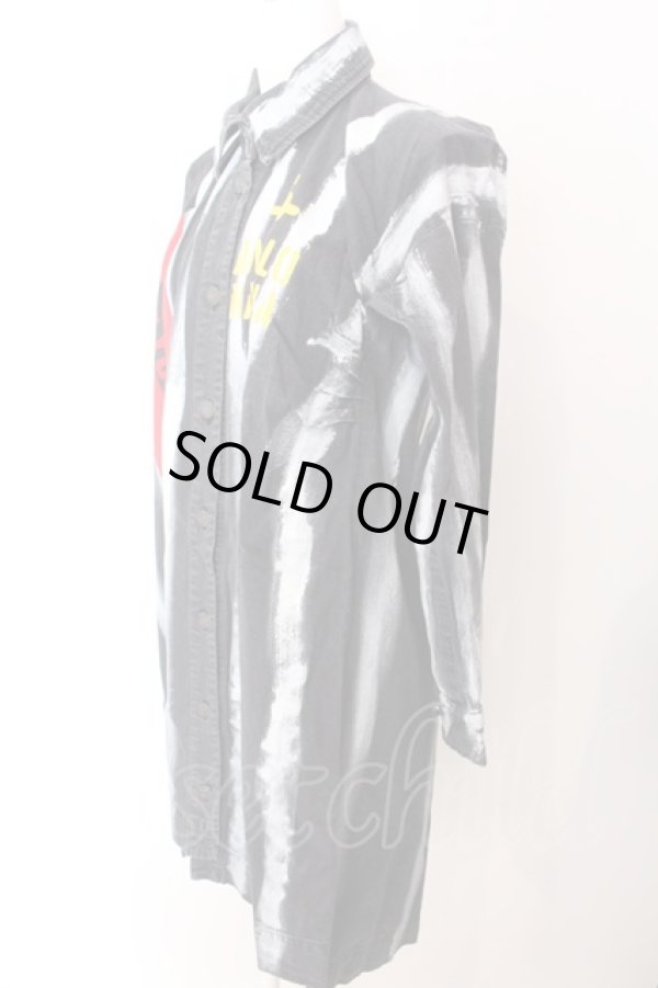 画像2: ANGLOMANIA 中古 / アナーキーシャツ 38 ブラック  O-25-03-09-026-op-YM-OS (2)