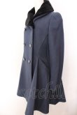 画像2: ヴィヴィアンウエストウッド 中古 / ファー付キAラインコート 3 ネイビー  O-25-03-09-001-co-YM-ZH (2)