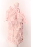 画像5: ヴィヴィアンウエストウッド 中古 / ジャガード半袖ボウタイブラウス 2 ピンク  O-25-03-09-030-bl-YM-OS (5)