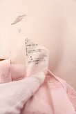 画像8: ヴィヴィアンウエストウッド 中古 / ジャガード半袖ボウタイブラウス 2 ピンク  O-25-03-09-030-bl-YM-OS (8)