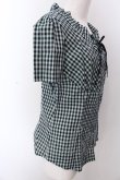 画像4: ヴィヴィアンウエストウッド 中古 / ギンガム半袖シャツ 3 グリーン  O-25-03-09-032-bl-YM-OS (4)