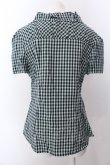画像5: ヴィヴィアンウエストウッド 中古 / ギンガム半袖シャツ 3 グリーン  O-25-03-09-032-bl-YM-OS (5)