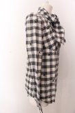 画像4: ヴィヴィアンウエストウッド 中古 / ブロックチェックオーブリボンブラウス 2 グレー  O-25-03-09-033-bl-YM-OS (4)