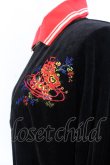 画像2: ヴィヴィアンウエストウッド 中古 / コットンベロアハーフジップトップス 00 レッドｘブラック  O-25-03-09-004-to-YM-ZH (2)