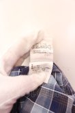 画像7: ヴィヴィアンウエストウッド MAN 中古 / カラーオーブ刺繍半袖チェックブラウス 46 ブルー系  O-25-03-09-044-bl-IG-OS (7)