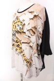 画像2: ヴィヴィアンウエストウッド MAN 中古 / タイガーウォールBIG Tシャツ F マルチｘブラック  O-25-03-09-045-ts-YM-OS (2)