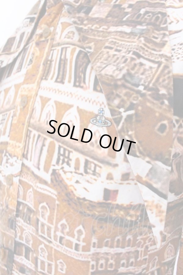 画像2: ヴィヴィアンウエストウッド MAN 中古 / バレエリュスハリスカラーシャツ 44 ブラウン系  O-25-03-09-046-bl-YM-ZH (2)