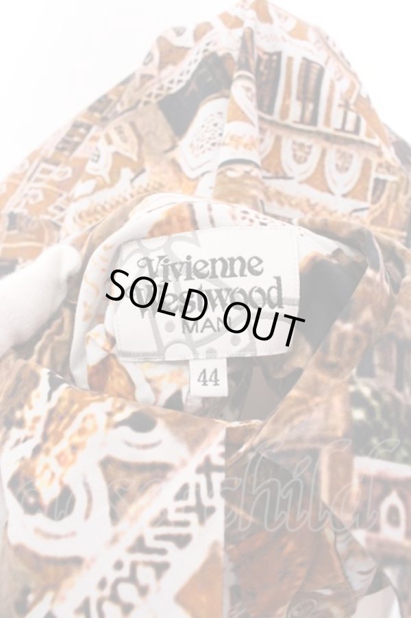 画像6: ヴィヴィアンウエストウッド MAN 中古 / バレエリュスハリスカラーシャツ 44 ブラウン系  O-25-03-09-046-bl-YM-ZH (6)