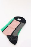 画像2: ヴィヴィアンウエストウッド 中古 / ナイロンメッシュソックス  ブラックｘグリーン  O-25-03-09-057-gd-YM-OS (2)