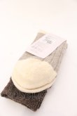 画像2: ヴィヴィアンウエストウッド 中古 / ボーダーリブソックス 22.5-24.5 グレーｘベージュ  O-25-03-09-060-gd-YM-OS (2)