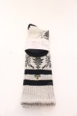 画像2: ヴィヴィアンウエストウッド 中古 / デザインニットソックス ブラックｘホワイト 22.5-24.5  O-25-03-09-061-gd-YM-OS (2)