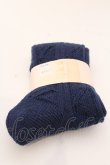 画像2: ヴィヴィアンウエストウッド 中古 / ケーブル編ミニットソックス 24-25 ネイビー  O-25-03-09-070-gd-YM-OS (2)