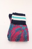 画像2: ヴィヴィアンウエストウッド 中古 / デザインソックス 23-24 グリーンｘピンク  O-25-03-09-074-gd-YM-OS (2)