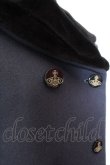 画像4: ヴィヴィアンウエストウッド 中古 / ファー付キAラインコート 3 ネイビー  O-25-03-09-001-co-YM-ZH (4)
