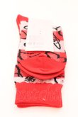 画像2: ヴィヴィアンウエストウッド 中古 / デザインソックス  レッドｘチェック  O-25-03-09-092-gd-YM-OS (2)