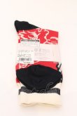 画像2: ヴィヴィアンウエストウッド 中古 / デザインソックス 23-24 レッドｘブラック  O-25-03-09-093-gd-YM-OS (2)