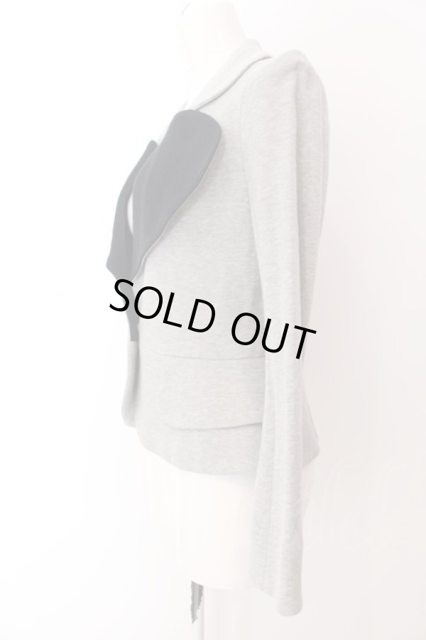 画像3: ヴィヴィアンウエストウッド 中古 / スウェットラブジャケット 2 グレーxブラック  O-25-03-09-007-jc-YM-OS (3)