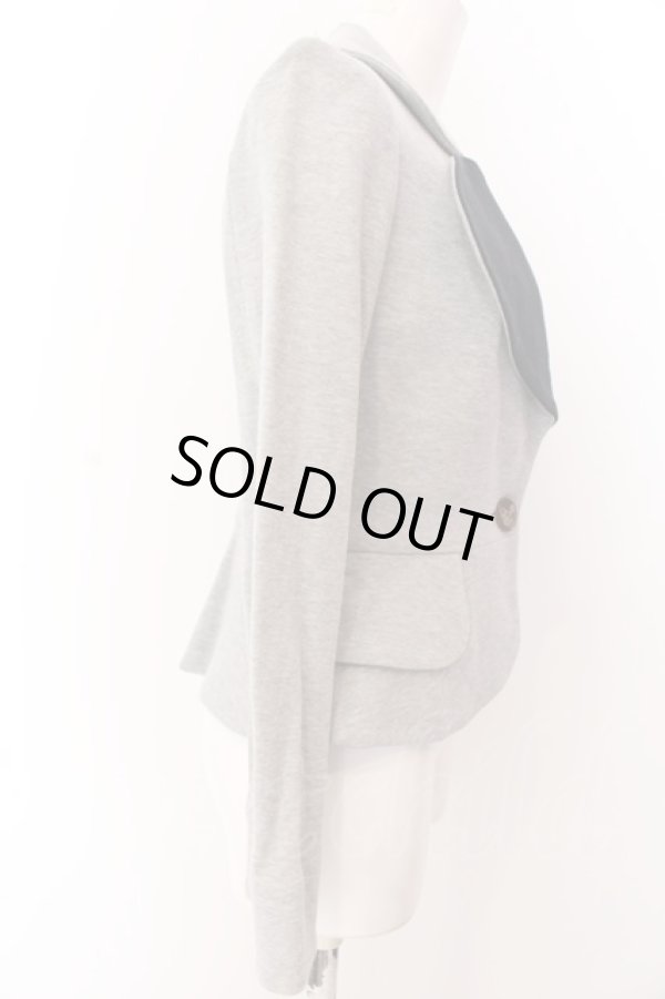 画像4: ヴィヴィアンウエストウッド 中古 / スウェットラブジャケット 2 グレーxブラック  O-25-03-09-007-jc-YM-OS (4)