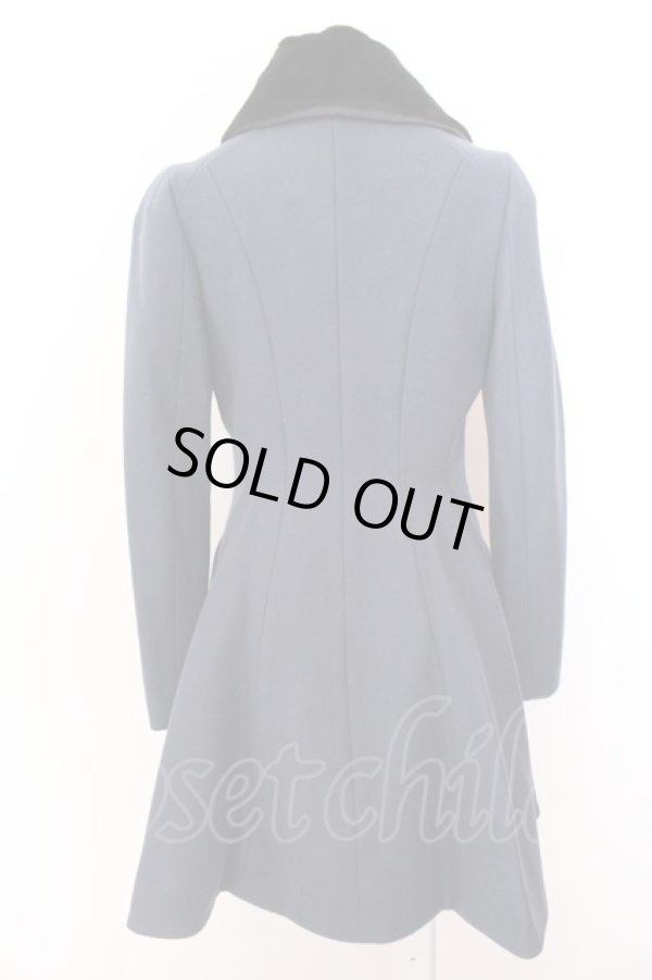 画像6: ヴィヴィアンウエストウッド 中古 / ファー付キAラインコート 3 ネイビー  O-25-03-09-001-co-YM-ZH (6)