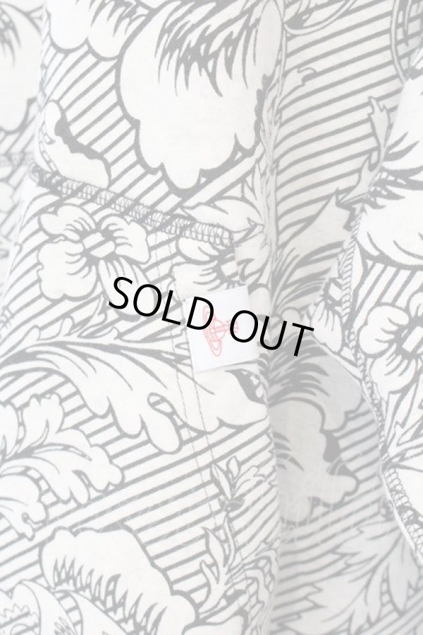 画像3: ヴィヴィアンウエストウッド 中古 / ボタニカル総柄BIGフーディー パーカー 00 グレー  O-25-03-09-010-jc-YM-OS (3)