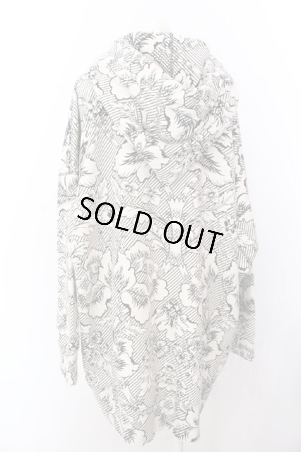 画像5: ヴィヴィアンウエストウッド 中古 / ボタニカル総柄BIGフーディー パーカー 00 グレー  O-25-03-09-010-jc-YM-OS (5)