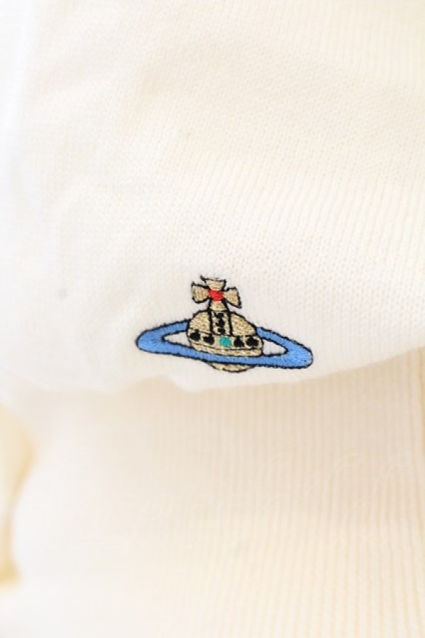 画像4: ヴィヴィアンウエストウッド 中古 / カラーオーブ刺繍カーディガン S ホワイト  O-25-03-09-012-to-YM-ZI (4)