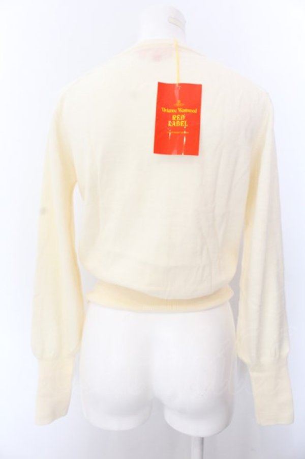 画像6: ヴィヴィアンウエストウッド 中古 / カラーオーブ刺繍カーディガン S ホワイト  O-25-03-09-012-to-YM-ZI (6)