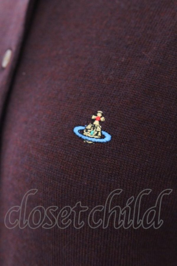 画像3: ヴィヴィアンウエストウッド 中古 / カラーオーブ刺繍カーディガン S ブラウン  O-25-03-09-013-to-YM-ZI (3)
