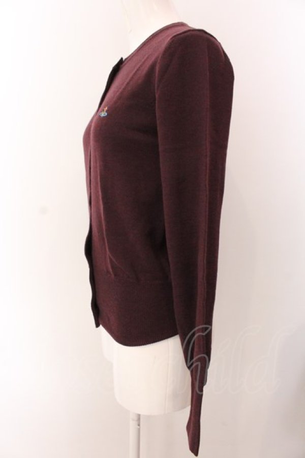 画像4: ヴィヴィアンウエストウッド 中古 / カラーオーブ刺繍カーディガン S ブラウン  O-25-03-09-013-to-YM-ZI (4)