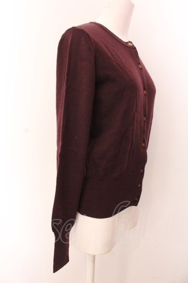 画像5: ヴィヴィアンウエストウッド 中古 / カラーオーブ刺繍カーディガン S ブラウン  O-25-03-09-013-to-YM-ZI (5)