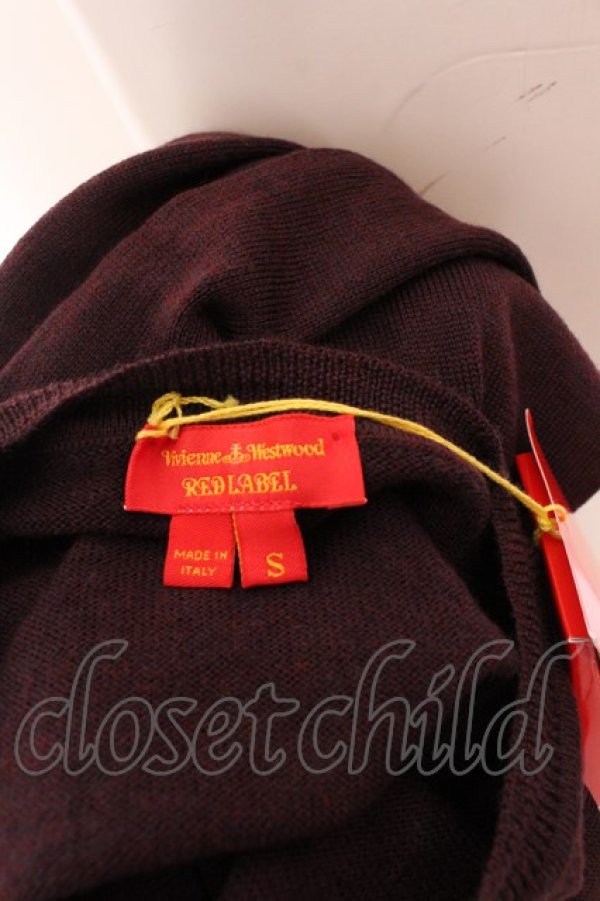 画像7: ヴィヴィアンウエストウッド 中古 / カラーオーブ刺繍カーディガン S ブラウン  O-25-03-09-013-to-YM-ZI (7)