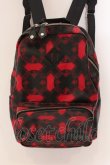 画像2: ヴィヴィアンウエストウッド MAN 中古 / ペーパーフリンジクロス リュックサック  レッド×ブラック  O-25-03-16-027-ba-IG-OS (2)
