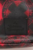 画像4: ヴィヴィアンウエストウッド MAN 中古 / ペーパーフリンジクロス リュックサック  レッド×ブラック  O-25-03-16-027-ba-IG-OS (4)