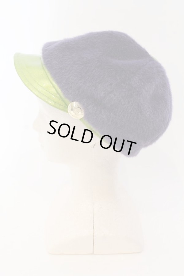 画像3: ヴィヴィアンウエストウッド 中古 / ファーキャップ S-M パープルｘグリーン  O-25-03-16-037-ha-YM-ZH (3)