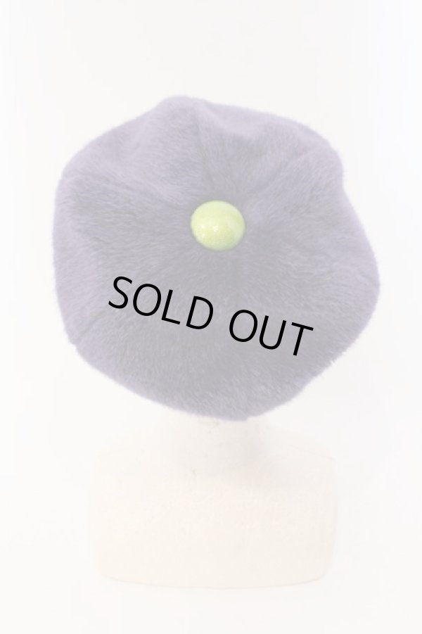 画像5: ヴィヴィアンウエストウッド 中古 / ファーキャップ S-M パープルｘグリーン  O-25-03-16-037-ha-YM-ZH (5)