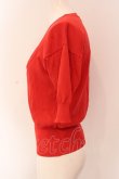 画像3: ヴィヴィアンウエストウッド 中古 / カラーオーブ刺繍半袖サマーニット M 朱色  O-25-03-16-005-to-IG-ZH (3)