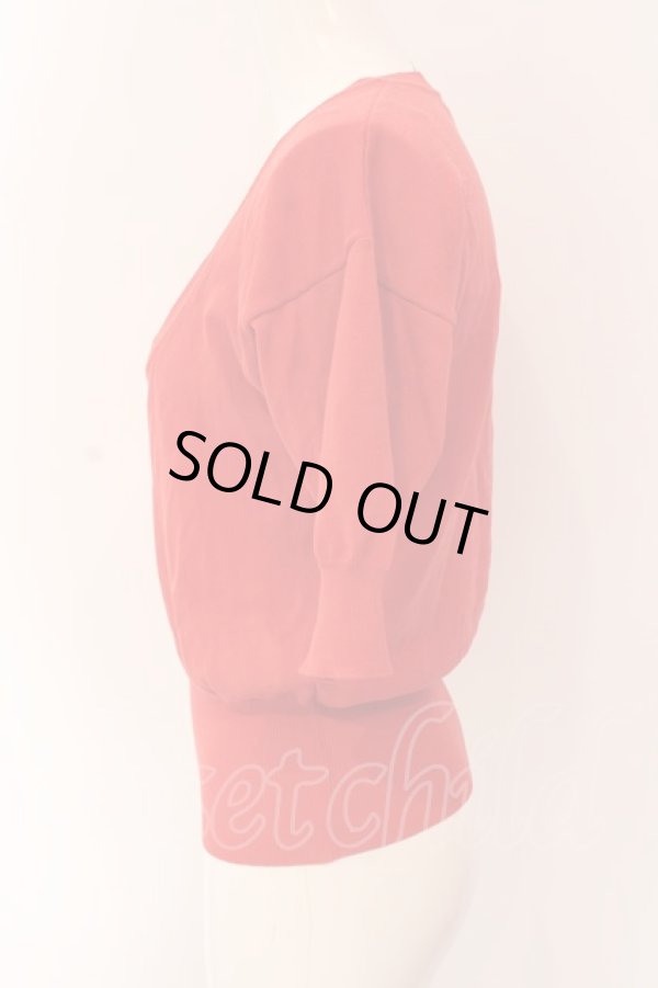 画像3: ヴィヴィアンウエストウッド 中古 / カラーオーブ刺繍半袖サマーニット M 朱色  O-25-03-16-005-to-IG-ZH (3)