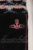 画像2: ヴィヴィアンウエストウッド 中古 / レザーステッチグローブ  ブラックｘピンク  O-25-03-16-046-gd-YM-OS (2)