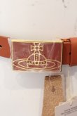 画像2: ヴィヴィアンウエストウッド 中古 / プレートバックルベルト  ピンクベージュ  O-25-03-16-051-gd-YM-OS (2)