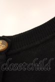 画像2: ヴィヴィアンウエストウッド 中古 / カラーオーブ刺繍カーディガン XS ブラック  O-25-03-16-007-to-YM-OS (2)