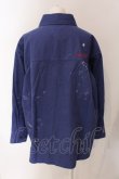 画像5: ヴィヴィアンウエストウッド 中古 / ヘリンボンツイルスプラッシュペイントワークシャツジャケット  ブルー  O-25-03-16-009-jc-IG-OS (5)