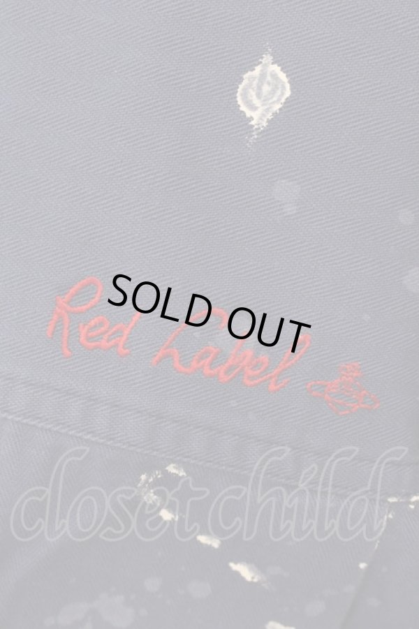 画像6: ヴィヴィアンウエストウッド 中古 / ヘリンボンツイルスプラッシュペイントワークシャツジャケット  ブルー  O-25-03-16-009-jc-IG-OS (6)