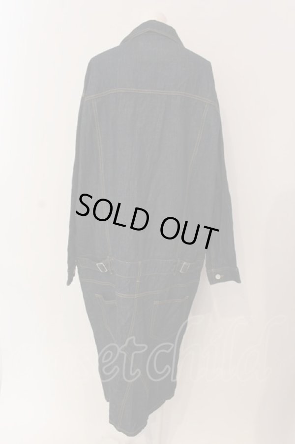 画像3: ヴィヴィアンウエストウッド Anglomania and Lee 中古 / LOVEROCK シャツ ワンピース S インディゴ  O-25-03-16-010-op-IG-OS (3)