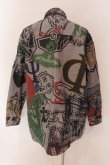 画像4: ヴィヴィアンウエストウッド MAN 中古 / FRAT HOUSE ビッグ クラシックシャツ  グレー×マルチ  O-25-03-16-011-bl-IG-OS (4)