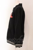画像3: ヴィヴィアンウエストウッド 中古 / オーガニックコットン裏毛バーシティ-ジャケット 00 ブラック×ホワイト×レッド  O-25-03-16-013-jc-IG-OS (3)