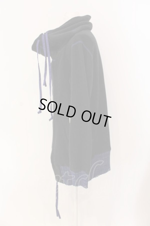 画像3: ヴィヴィアンウエストウッド 中古 / ZIPUP変形パーカー 00 ブルーxブラック  O-25-03-16-015-to-YM-OS (3)