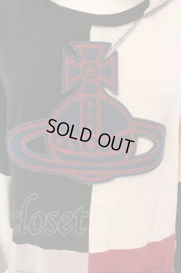 画像2: ヴィヴィアンウエストウッド 中古 / フェルトORBパッチプルパーカー 00 マルチ  O-25-03-16-017-to-YM-OS (2)