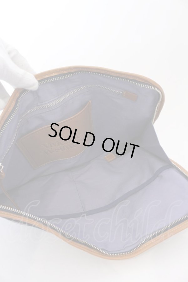 画像4: ヴィヴィアンウエストウッド 中古 / ダンシングフラワークラッチバッグ  ネイビー  O-25-03-23-032-ba-IG-ZH (4)