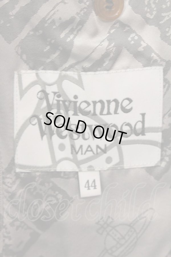 画像6: ヴィヴィアンウエストウッド MAN 中古 / グレンチェック2Bセットアップスーツ 44 グレー  O-25-03-23-004-su-YM-OS (6)